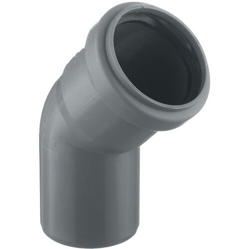 Отвод Pro Aqua Comfort d50 мм 45° пластиковый для внутренней канализации