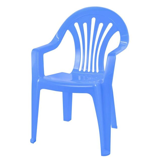 кресло, пластиковое, детское, 37х35х57 см, голубой