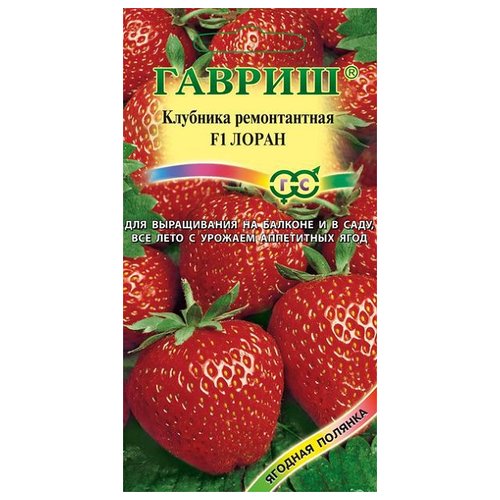 Семена Гавриш Ягодная полянка Клубника ремонтантная Лоран F1, пробирка, 5 шт.