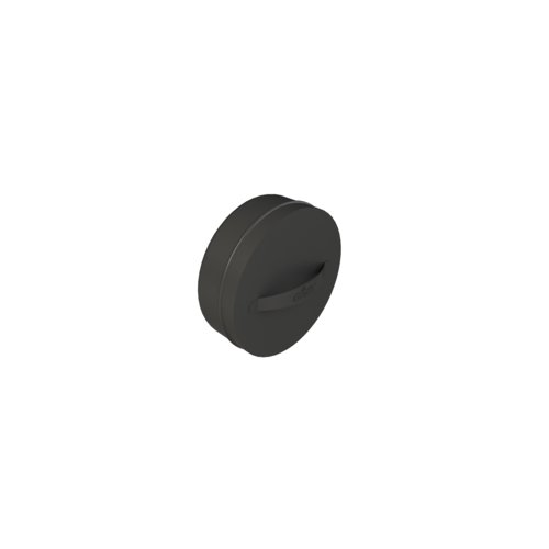 Grill`D Заглушка с ручкой H, ОС 0,5 мм D250, черный (порошковая краска)