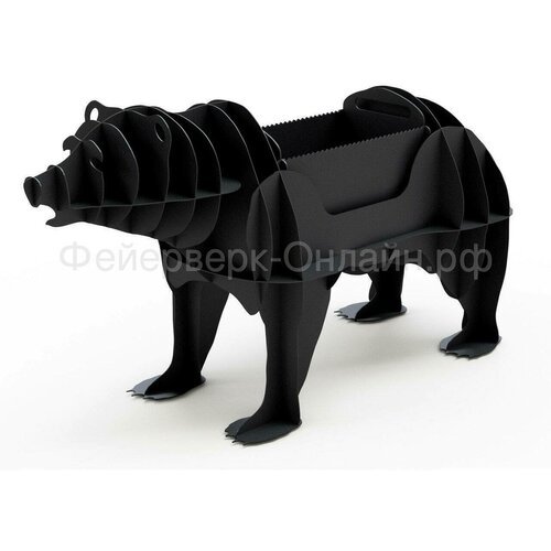 Мангал Завод 'Палитра' Медведь на лапах 3D, ST3, 3 мм