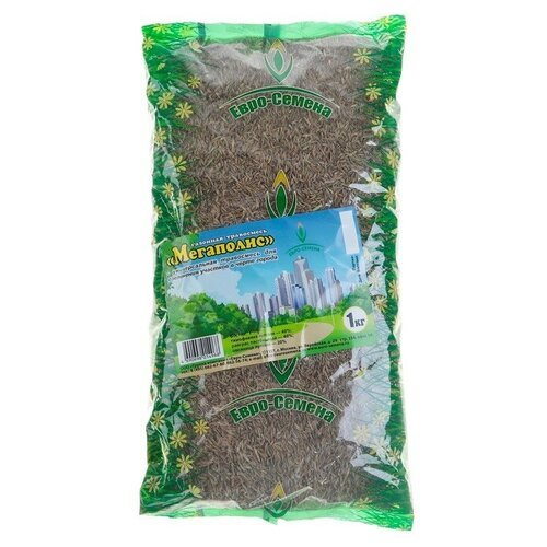 Евро-семена Семена Газонная травосмесь 'Мегаполис', 1 кг