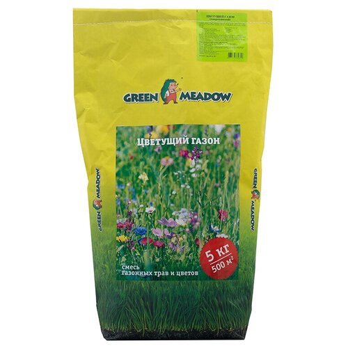 Смесь семян GREEN MEADOW Цветущий газон, 5 кг, 5 кг