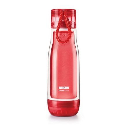 Бутылка Glass Core Bottle (480 мл), красная ZK128-RD Zoku