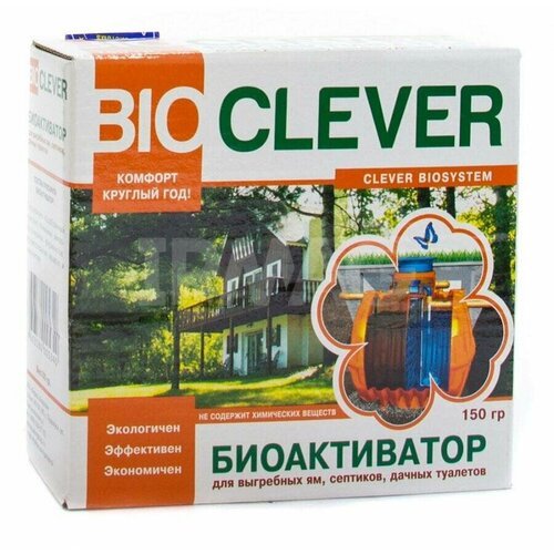 Биоактиватор бактерии мощные 2 пачки Bioclever Aqualon TM средство для дачных туалетов