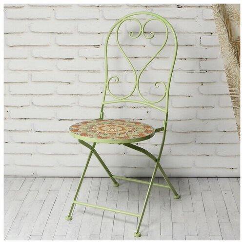 Kaemingk Складной стул с мозаикой Бернардо 93*46*39 см, металл 9806208