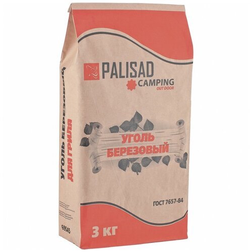 PALISAD Уголь березовый, 3 кг 3 кг, , 1 шт.