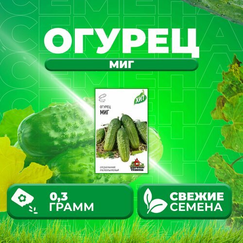 Огурец Миг, 0,3г, Удачные семена, серия ХИТ (1 уп)