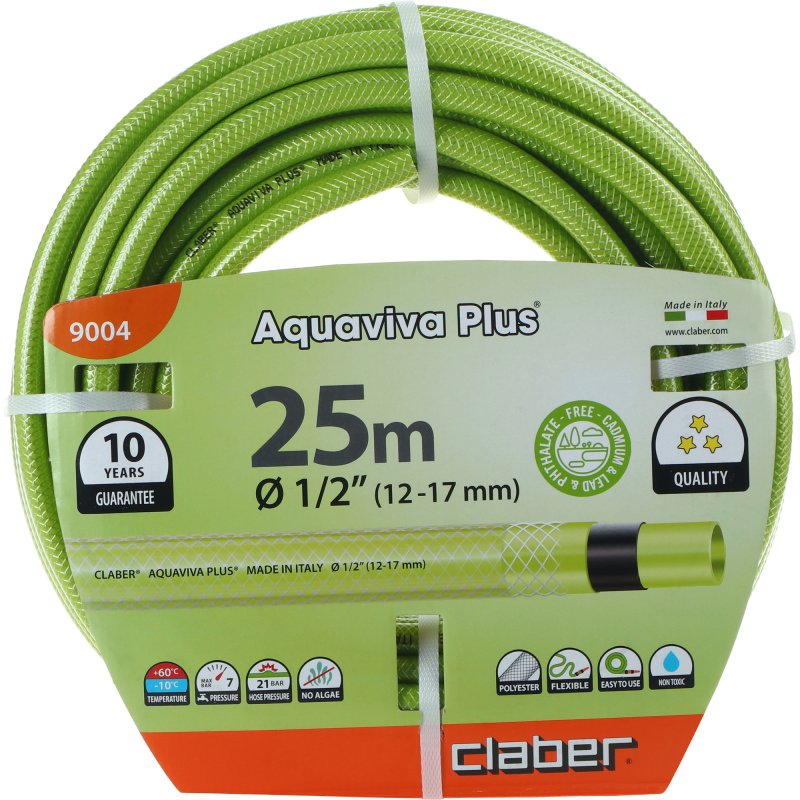 Шланг Claber Aquaviva plus 1/2 12-17 мм 25 м