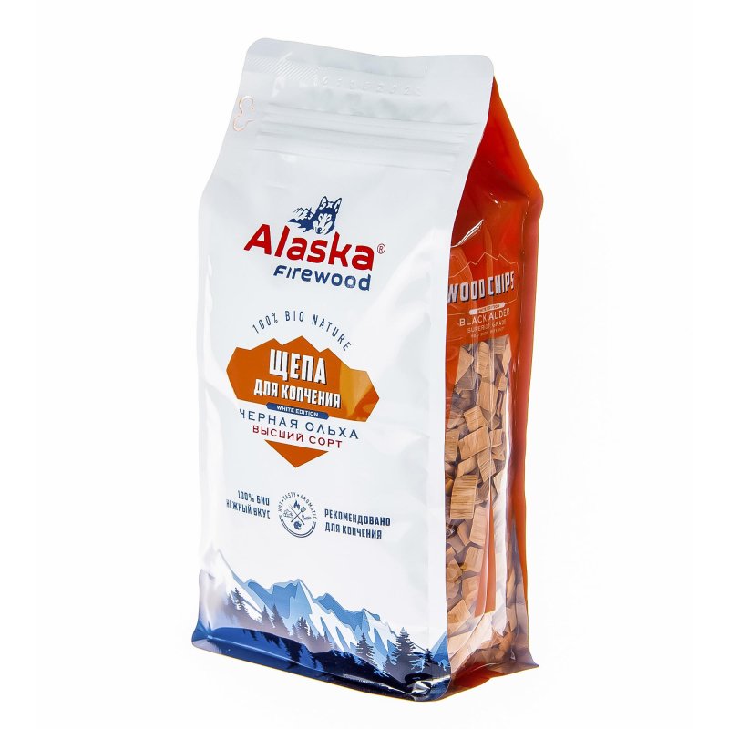 Щепа для копчения Alaska firewood ольха 300 г