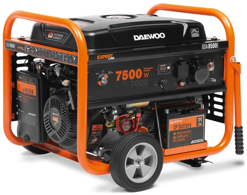 Электрический генератор и электростанция Daewoo Power Products GDA 8500 E
