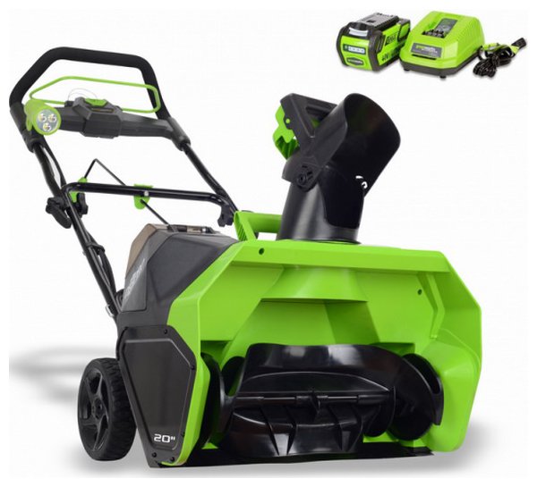 Снегоуборочная машина Greenworks 40 V G-MAX GD 40 SBA 2600607 a Снегоуборочная машина Greenworks 40 V G-MAX GD 40 SBA 2600607 a