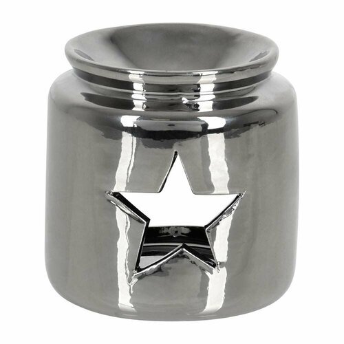 Аромалампа 'Звезда', свеча в комплекте, цвет серебряный, 7,5 х7,5 см, для бани и сауны, 'Банные штучки'