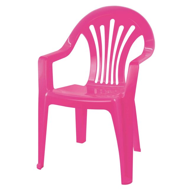 кресло, пластиковое, детское, 37х35х57 см, розовый