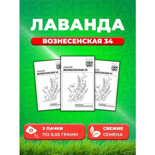 Лаванда узколистная Вознесенская 34 0,05 г б/п (3уп)