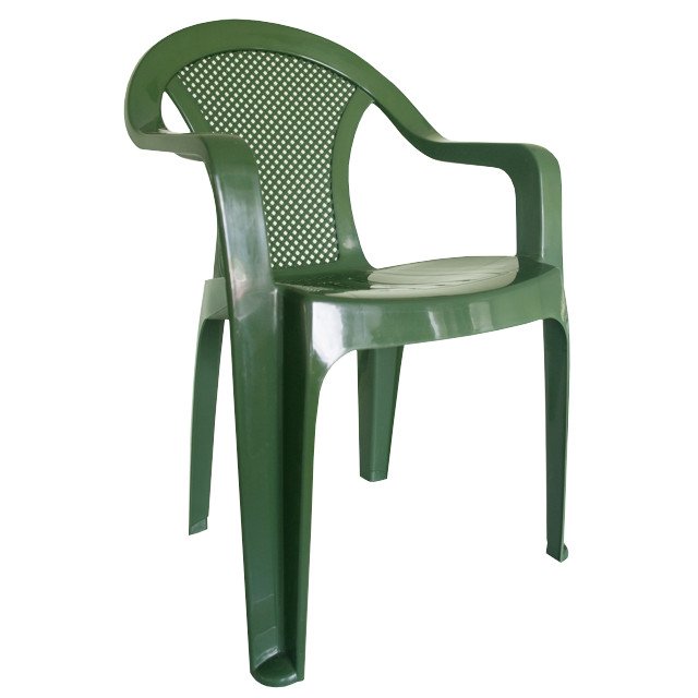 кресло Румба 52х39х79см пластик темно-зеленое
