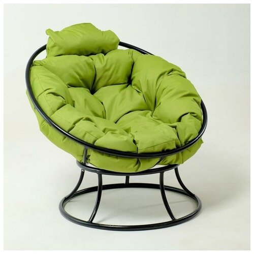 Кресло 'Папасан' мини, с зелёноё подушкой, 81х68х77см