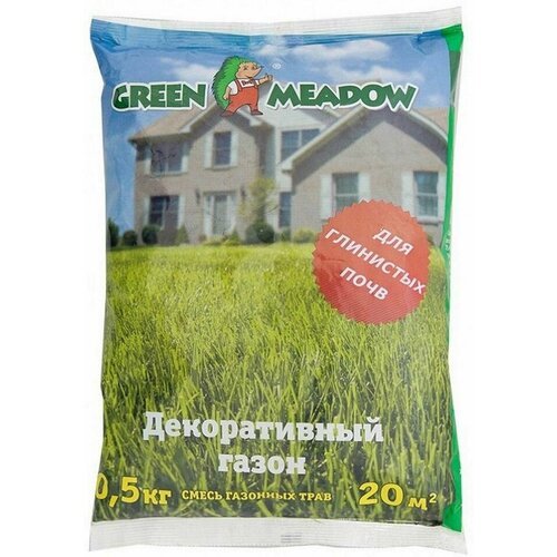 Семена Green Meadow Декоративный газон для глинистых почв 500г х2шт