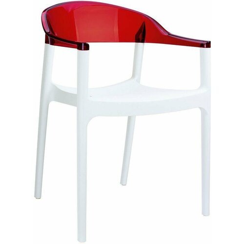 Кресло пластиковое ReeHouse Siesta Contract Carmen 234/059-4584 белый, красный