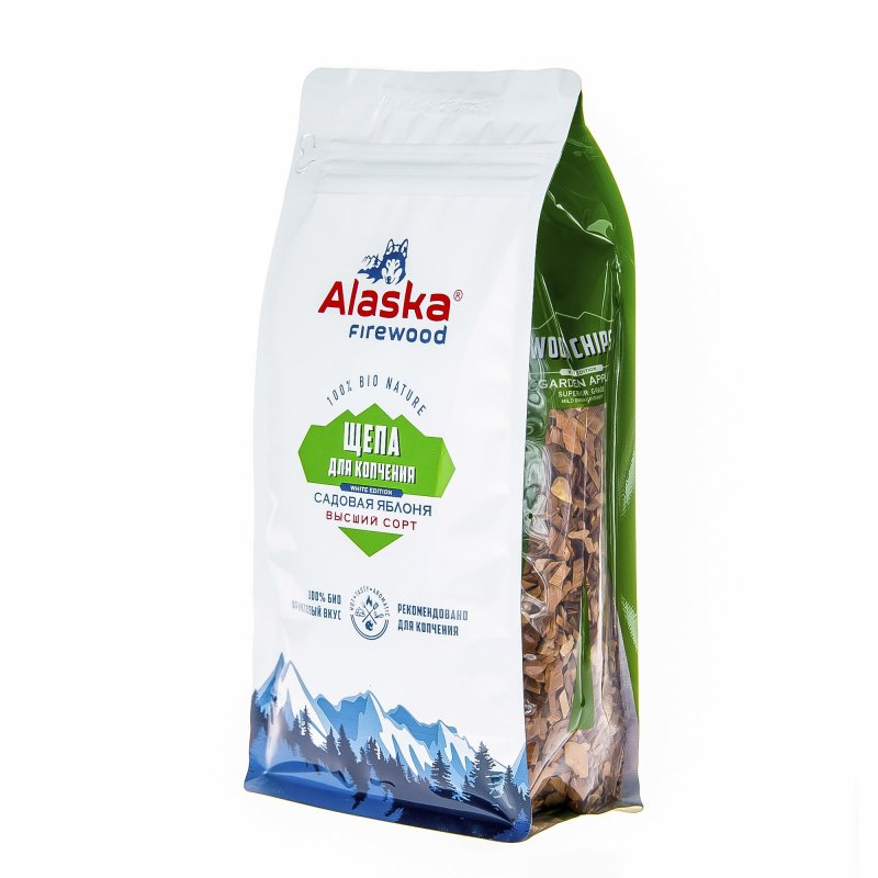 Щепа для копчения Alaska firewood яблоко 300 г