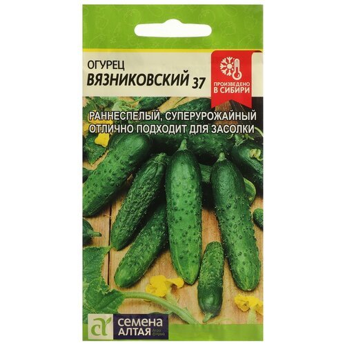 Семена Огурец 'Вязниковский 37', Сем. Алт, ц/п, 0,5 г