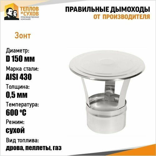 Зонт ЗМ-Р 430-0.5 D150 (У2)