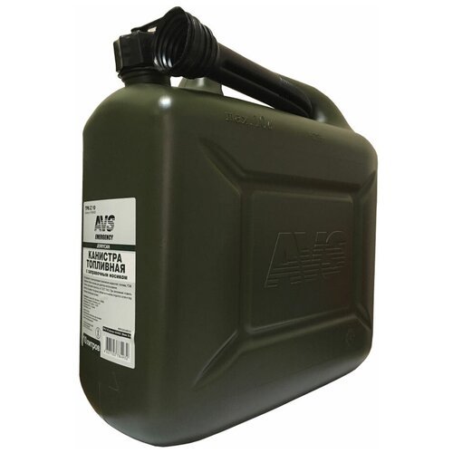 Канистра для топлива (пластик) 10л (тёмно-зелёная) AVS TPK-Z 10
