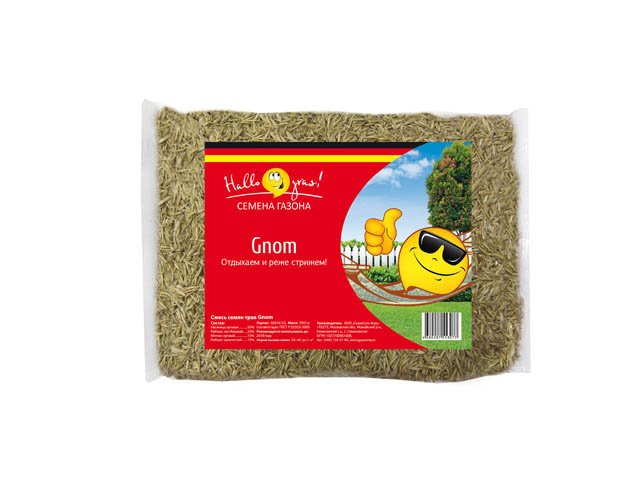 семена газонной травы Низкорослый GNOM GRAS 0,3кг