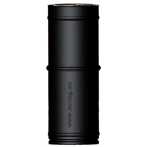 Дымоход Schiedel Permeter 25 Элемент трубы раздвижной (270-375 мм) (⌀ 200/250 мм)(Черный цвет)