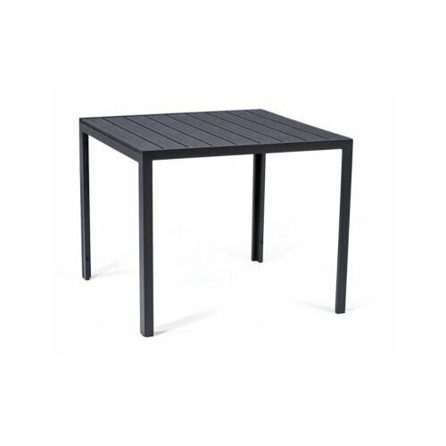 Стол квадратный Мебельторг арт. GS022 Каркас черный/Столешница поливуд