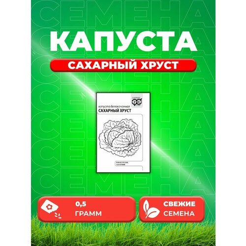 Капуста белокочанная Сахарный хруст 0,5г, Гавриш, Б/П