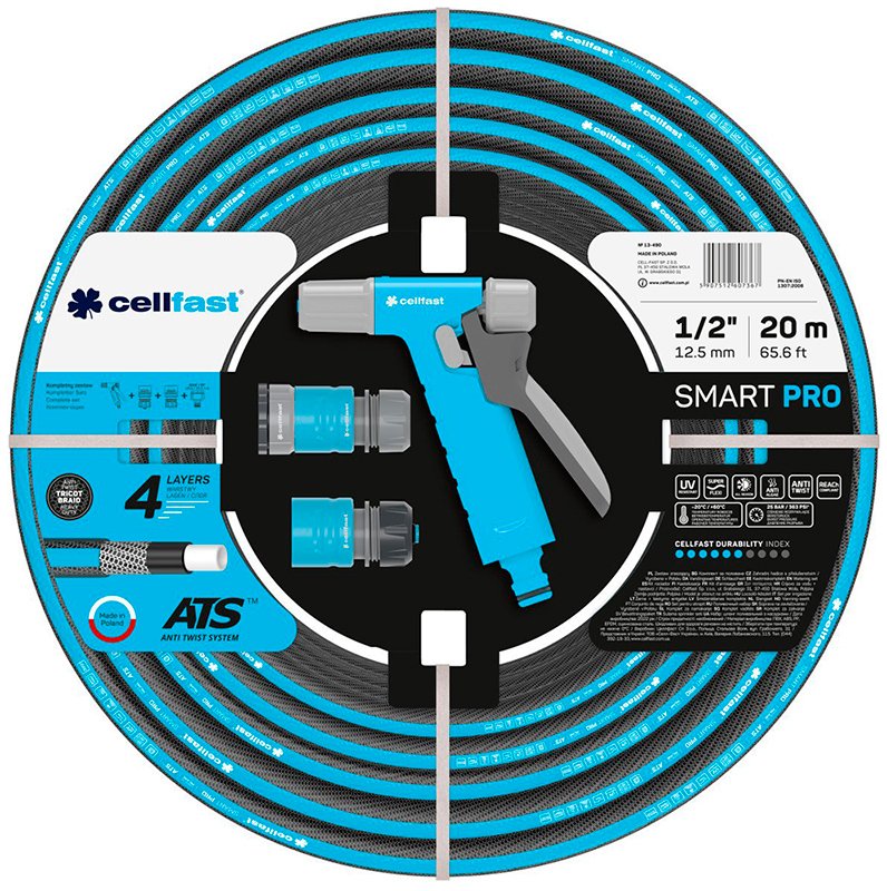 Поливочный набор Cellfast SMART PRO ATS 3/4, 20 m (13-491) Поливочный набор Cellfast SMART PRO ATS 3/4, 20 m (13-491)