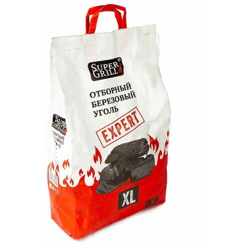 SuperGrill Уголь березовый отборный XL, 3 кг 3 кг, , 1 шт.