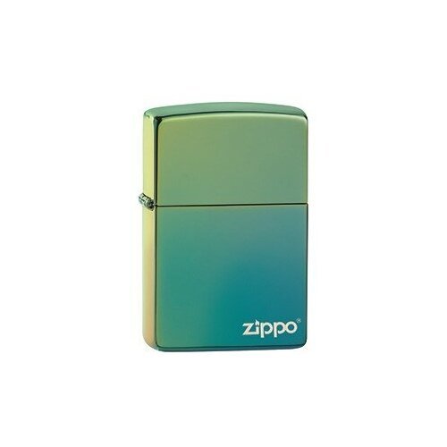 Оригинальная бензиновая зажигалка ZIPPO Classic 49191ZL ZIPPO Logo с покрытием High Polish Teal