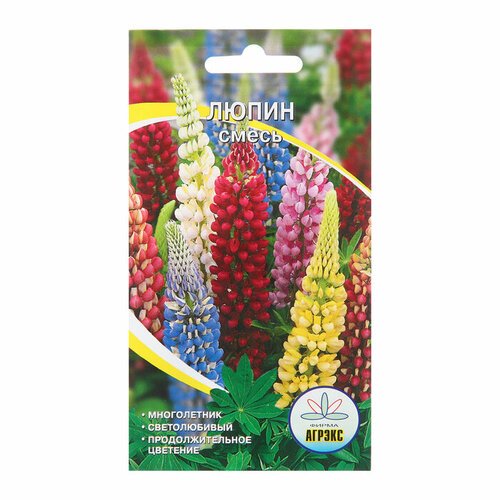 Семена цветов Люпин 'Смесь', 10 шт (1шт.)
